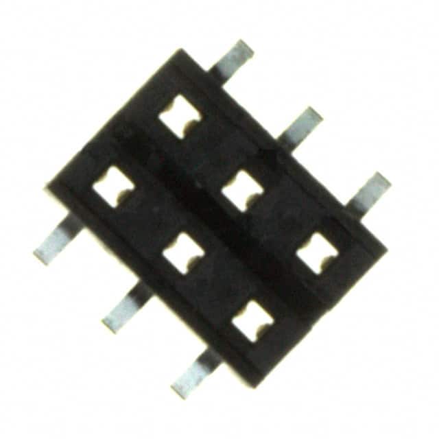 55508-106LF CONN RCPT 6POS 0.079 GOLD SMD