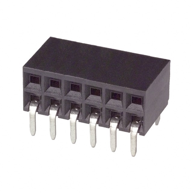 146140-5 CONN RCPT 12POS 0.1 GOLD PCB R/A