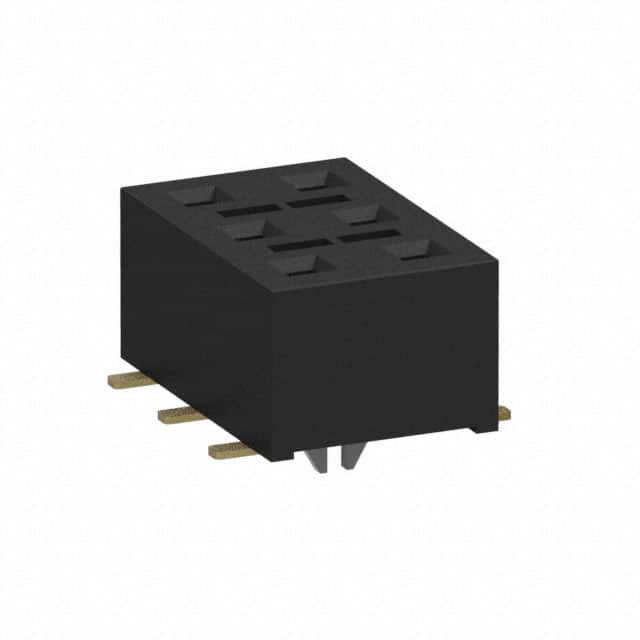 HLE-103-02-G-DV-LC-K-TR CONN RCPT 6POS 0.1 GOLD SMD