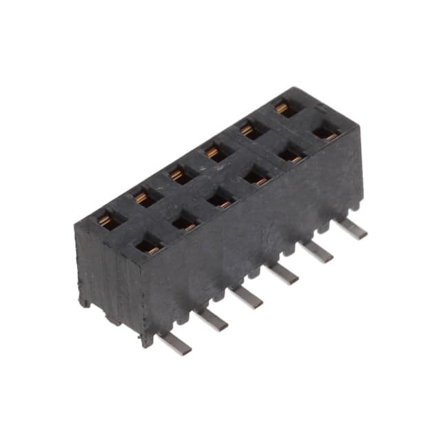 MMS-106-02-L-DV-K CONN RCPT 12POS 0.079 GOLD SMD