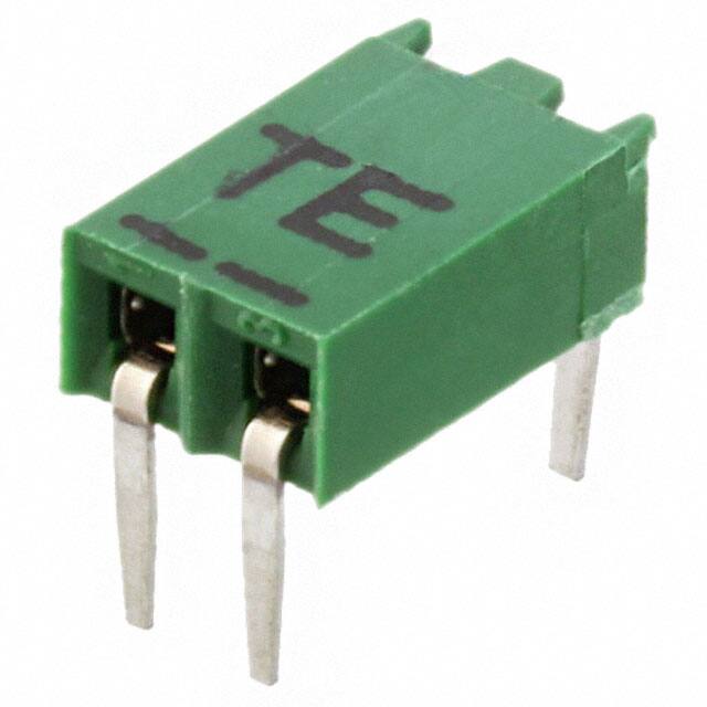 216602-2 CONN RCPT 2POS 0.1 GOLD PCB R/A