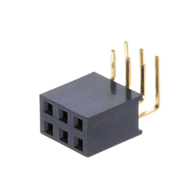 FR20203HBDN RECEPTACLE, THR, DUAL ROW, .100"