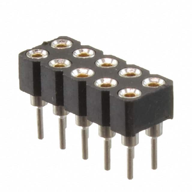 SMC-2-10-1-GT MACHINE PIN SOCKET 10P 2.54MM PI