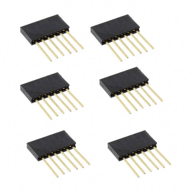 920-0085-01 CONN HDR 6POS 0.1 GOLD PCB 6PC