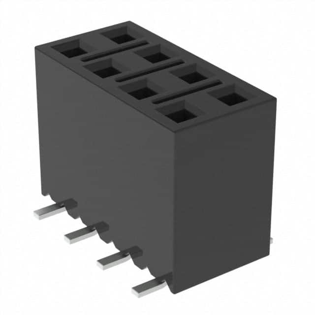 SSM-104-L-DV-LC-P-TR CONN RCPT 8POS 0.1 GOLD SMD