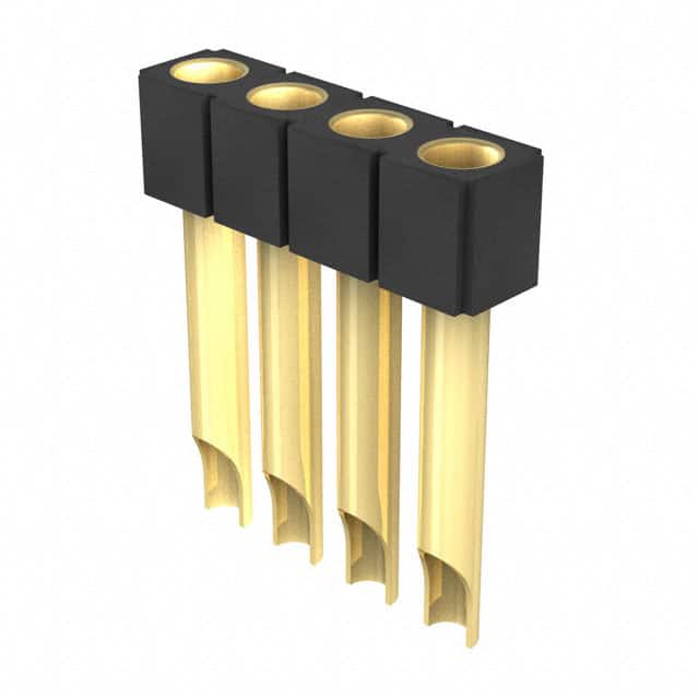 801-13-004-10-007000 CONN RCPT 4POS 0.1 GOLD PCB