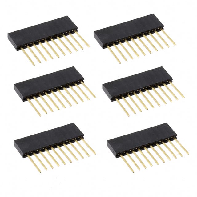 920-0087-01 CONN HDR 10POS 0.1 GOLD PCB 6PC