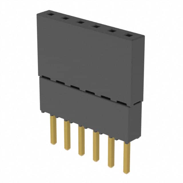 ESQ-106-23-G-S CONN SOCKET 6POS 0.1 GOLD PCB