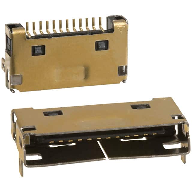 3260B-12S3(56) CONN RCPT 12P 0.031 GOLD SMD R/A