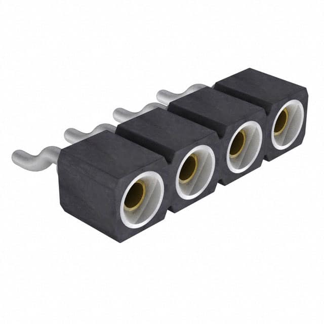 801-83-004-40-002191 CONN SOCKET 4P 0.1 GOLD SMD R/A