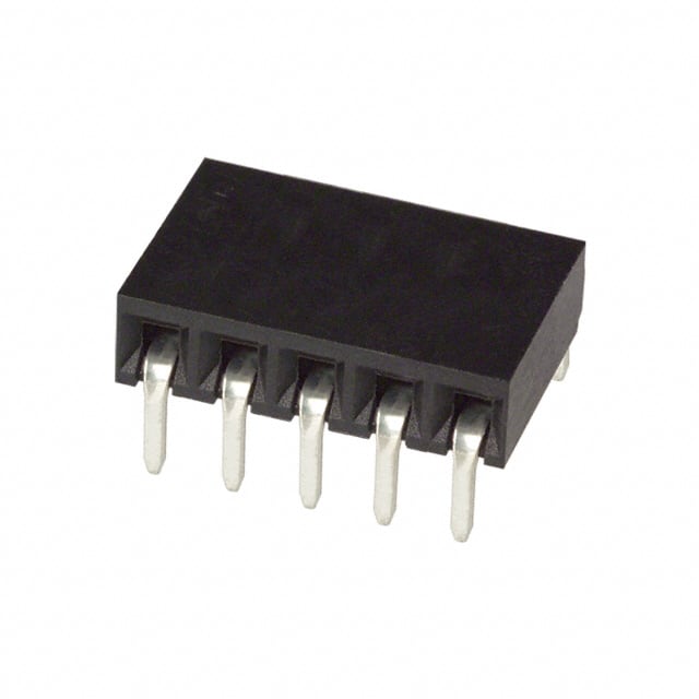 146139-4 CONN RCPT 5POS 0.1 GOLD PCB R/A