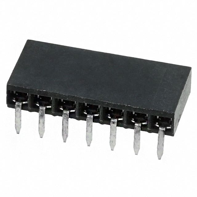 535676-6 CONN RCPT 7POS 0.1 GOLD PCB R/A