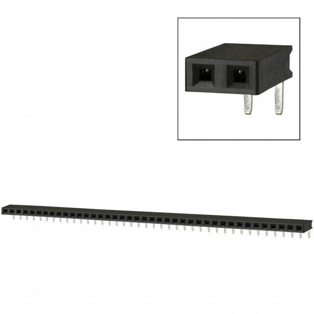 PPTC401LGBN CONN HDR 40POS 0.1 TIN PCB R/A