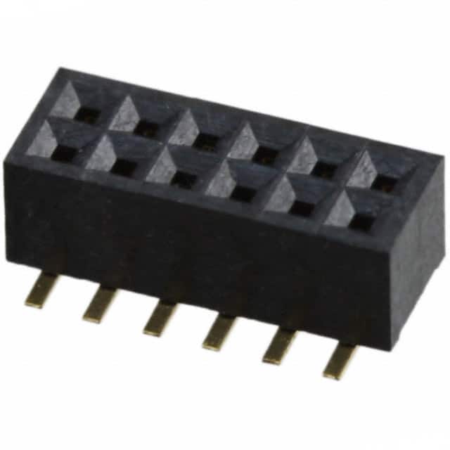 SFM210-LPSE-D06-SP-BK CONN HDR 12POS 0.039 GOLD SMD