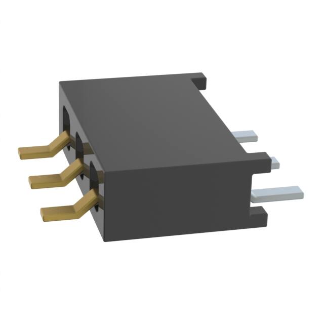 MMS-103-02-S-SH CONN RCPT 3P 0.079 GOLD SMD R/A