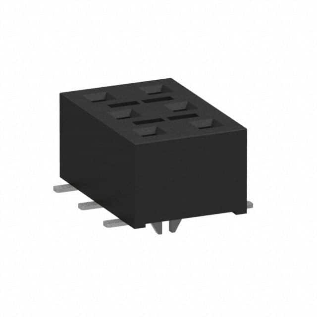 HLE-103-02-S-DV-LC CONN RCPT 6POS 0.1 GOLD SMD