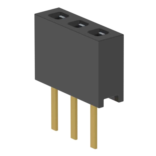 MMS-103-01-LM-SV CONN RCPT 3POS 0.079 GOLD PCB