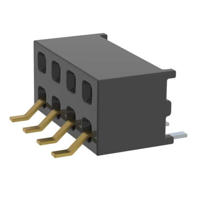 MMS-104-02-LM-DH-TR CONN RCPT 8P 0.079 GOLD SMD R/A