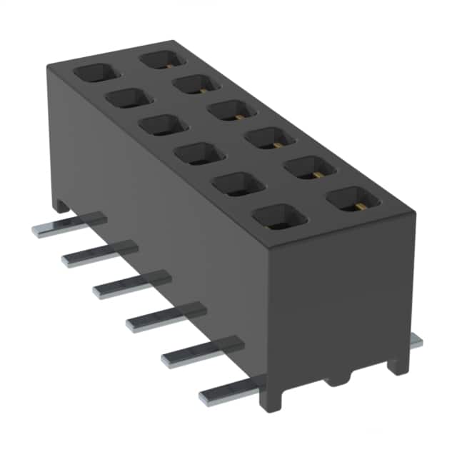 MMS-106-02-L-DV-M-TR CONN RCPT 12POS 0.079 GOLD SMD