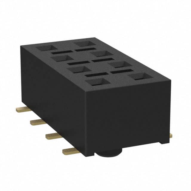 HLE-104-02-G-DV-BE-A-P-TR CONN RCPT 8POS 0.1 GOLD SMD