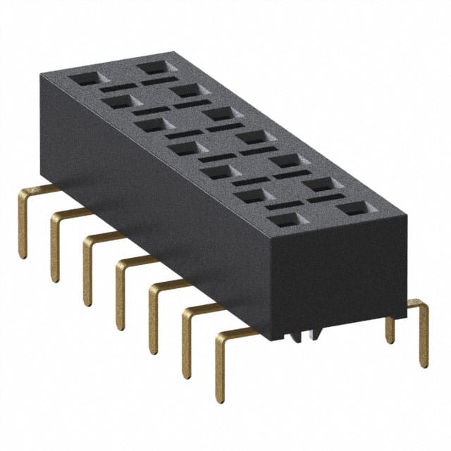HLE-107-02-G-DV-PE-LC-TR CONN RCPT 14POS 0.1 GOLD PCB