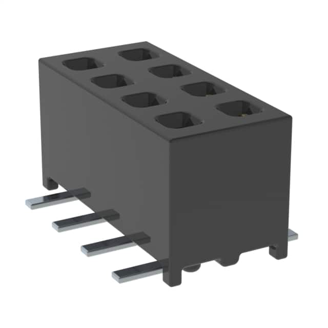 MMS-104-02-S-DV-A-K-TR CONN RCPT 8POS 0.079 GOLD SMD