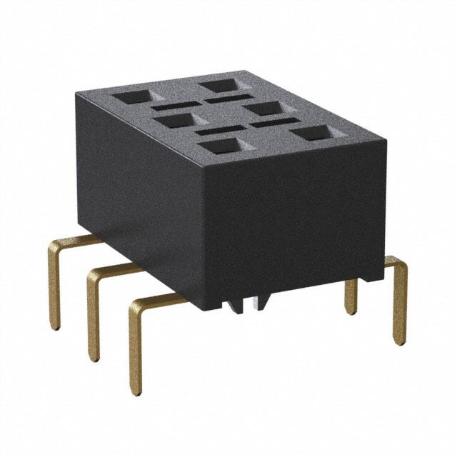 HLE-103-02-G-DV-PE-BE-LC CONN RCPT 6POS 0.1 GOLD PCB