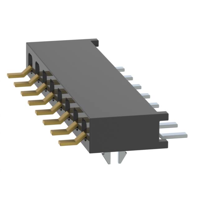 MMS-108-02-L-SH-LC CONN RCPT 8P 0.079 GOLD SMD R/A