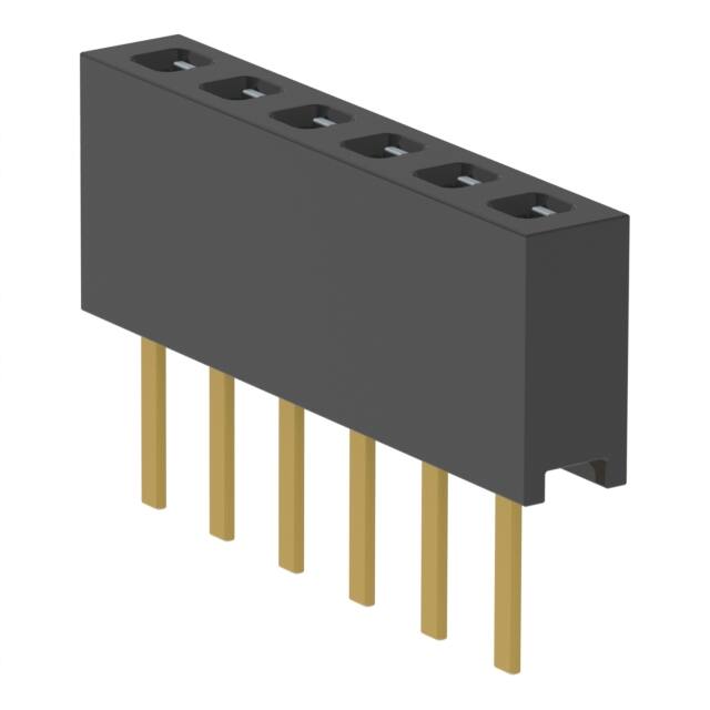 MMS-106-01-F-SV CONN RCPT 6POS 0.079 GOLD PCB