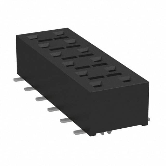 HLE-106-02-L-DV-LC-P CONN RCPT 12POS 0.1 GOLD SMD
