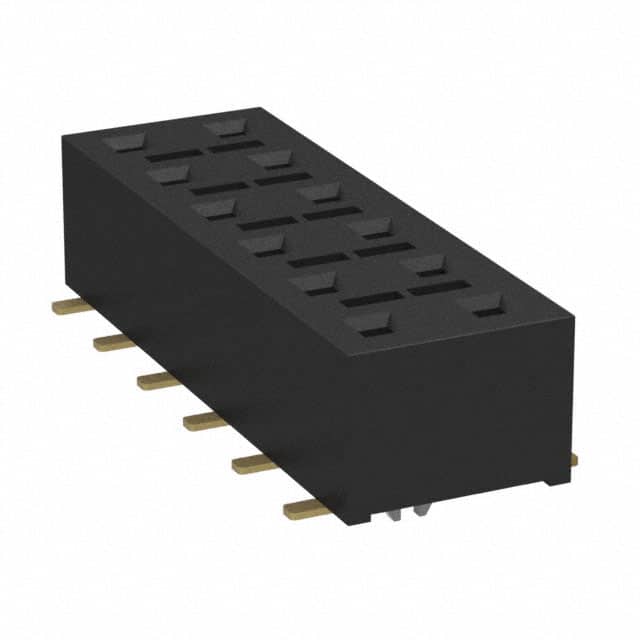 HLE-106-02-G-DV-LC-K CONN RCPT 12POS 0.1 GOLD SMD