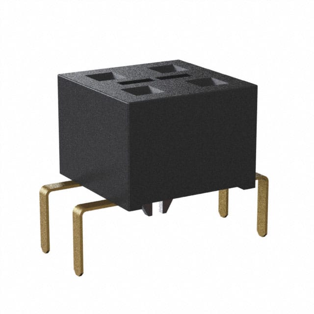 HLE-102-02-G-DV-PE-BE-LC CONN RCPT 4POS 0.1 GOLD PCB