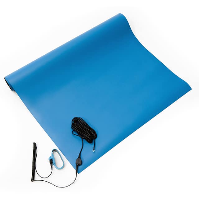 2059R-2.5X4BKT 2.5'X4' ESD RUBBER MAT KIT, BLUE