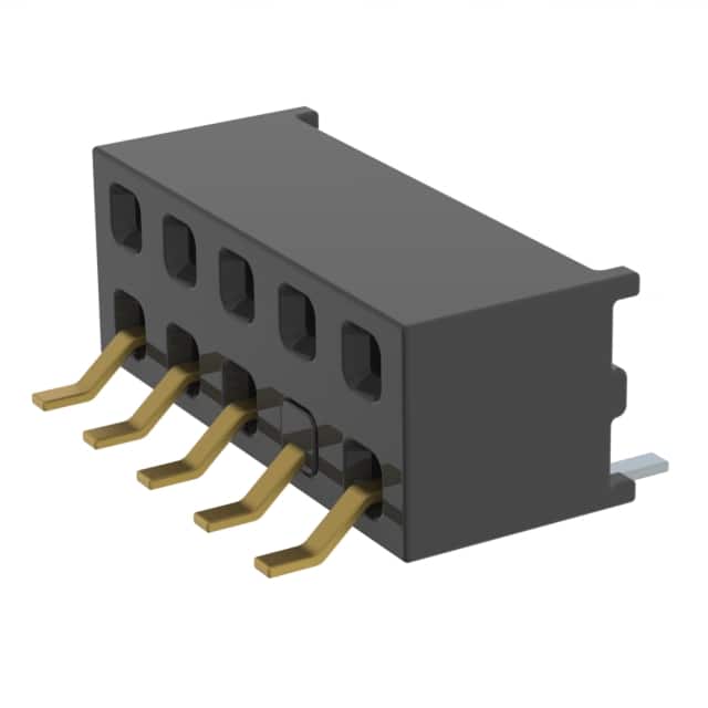 MMS-105-02-L-DH-03 CONN RCPT 10P 0.079 GOLD SMD R/A