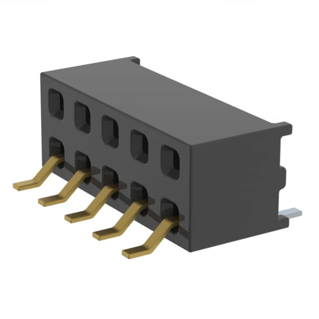 MMS-105-02-LM-DH-TR CONN RCPT 10P 0.079 GOLD SMD R/A