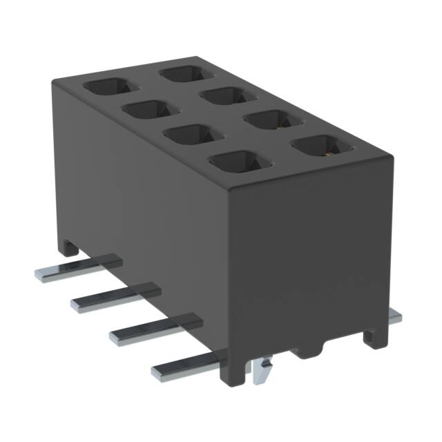 MMS-104-02-L-DV-LC-P-TR CONN RCPT 8POS 0.079 GOLD SMD