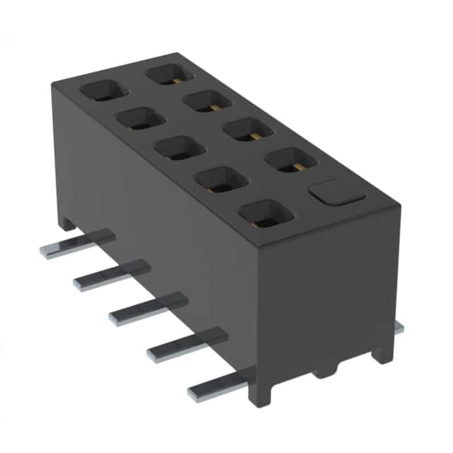 MMS-105-02-L-DV-02-M-TR CONN RCPT 10POS 0.079 GOLD SMD