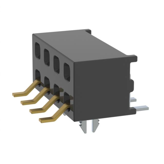 MMS-104-02-L-DH-LC CONN RCPT 8P 0.079 GOLD SMD R/A