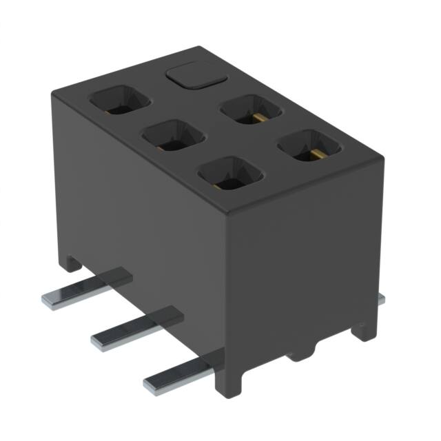 MMS-103-02-F-DV-06-M-TR CONN RCPT 6POS 0.079 GOLD SMD