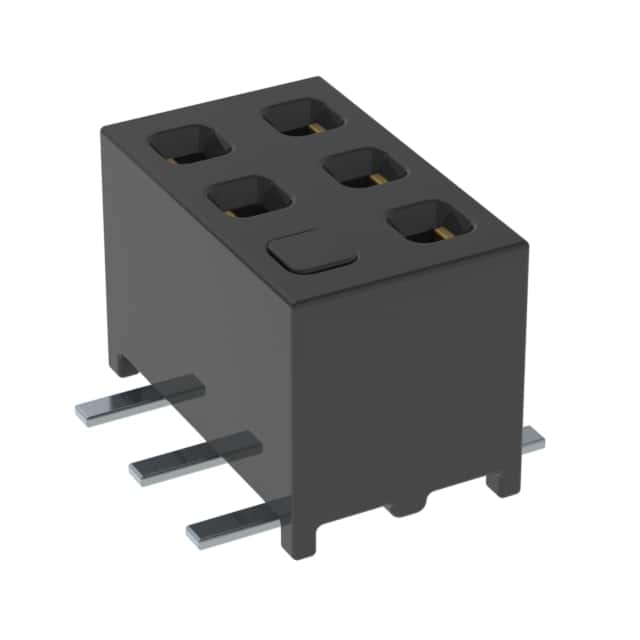 MMS-103-02-L-DV-01-M CONN RCPT 6POS 0.079 GOLD SMD