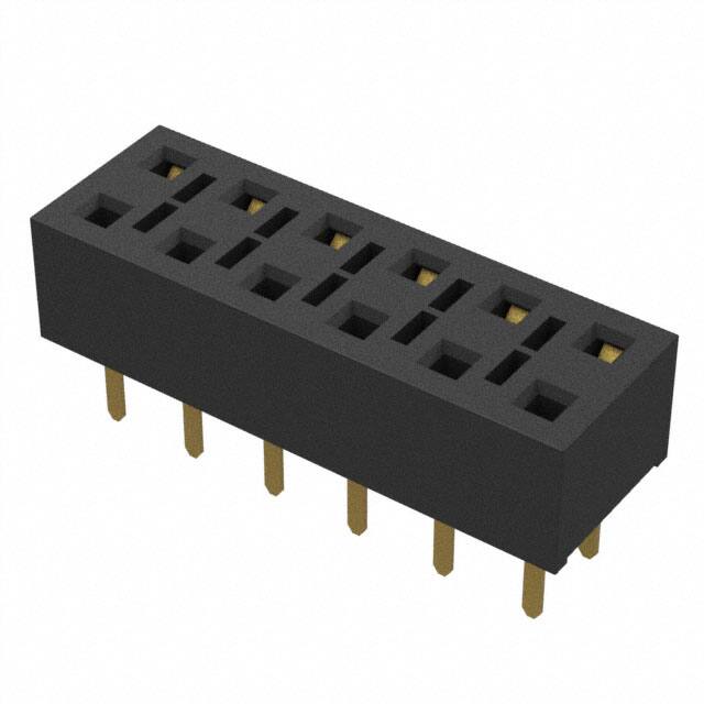 HLE-106-02-G-DV-TE CONN RCPT 12POS 0.1 GOLD PCB