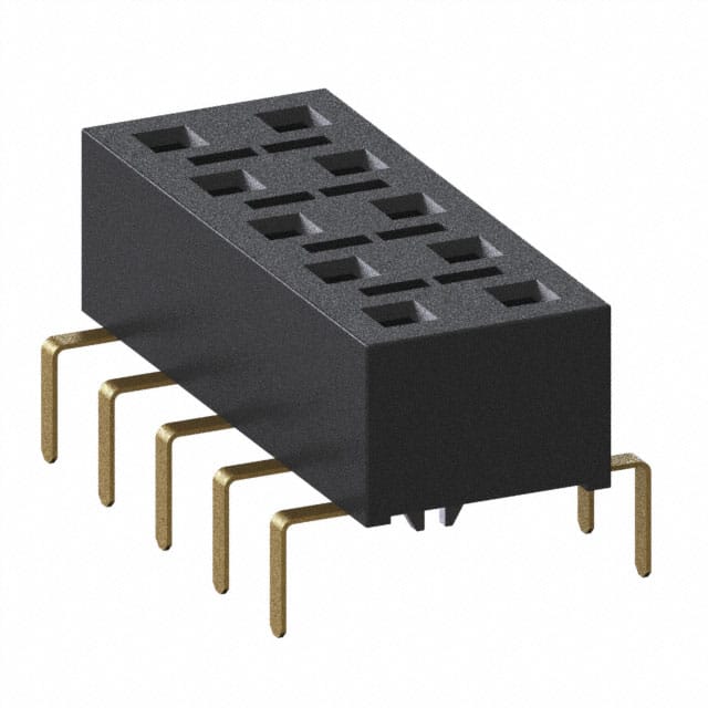 HLE-105-02-G-DV-PE-LC CONN RCPT 10POS 0.1 GOLD PCB