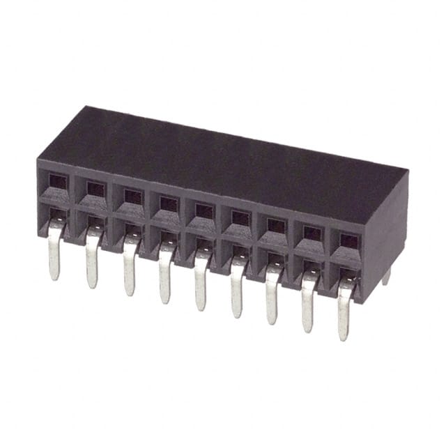 1-535512-6 CONN RCPT 18POS 0.1 GOLD PCB R/A