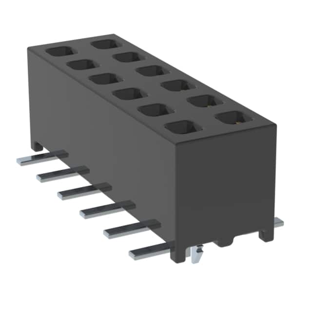 MMS-106-02-L-DV-LC-P-TR CONN RCPT 12POS 0.079 GOLD SMD