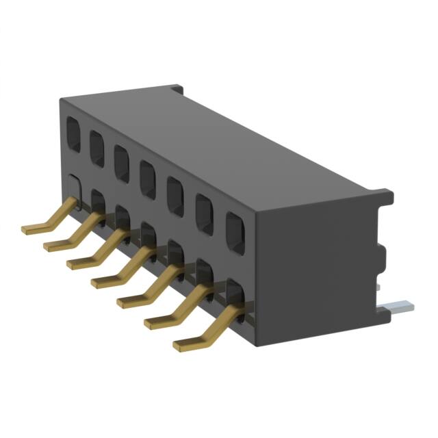 MMS-107-02-LM-DH-07-TR CONN RCPT 14P 0.079 GOLD SMD R/A
