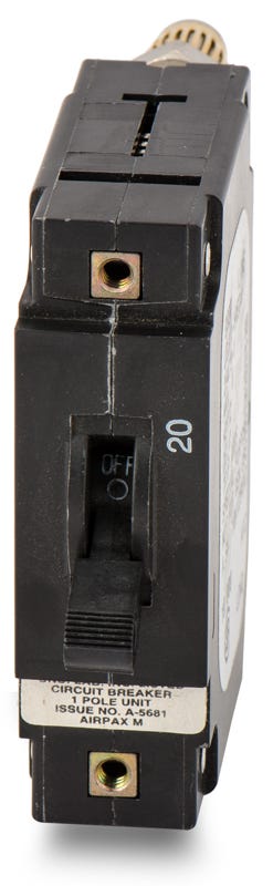 LELK1-1REC4-29475-1 The Sensata Airpax LELK1-1REC4-29475-1 is a 1-pole molded case circuit breaker featuring a lever actuator and magnetic hydraulic delay. It is designed for panel mounting.
