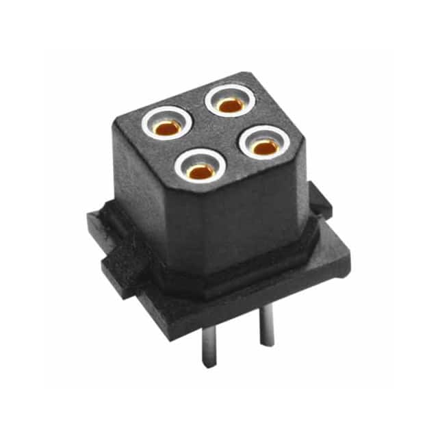 B5741-204-F-T-0 2+2 POS. FEMALE DIL VERTICAL THR