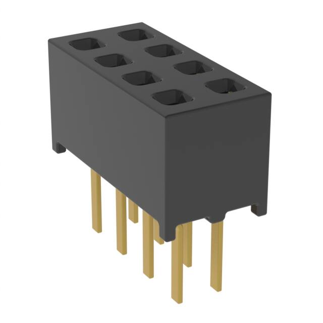 MMS-104-01-H-DV CONN RCPT 8POS 0.079 GOLD PCB