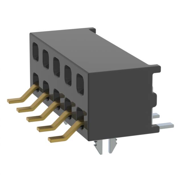 MMS-105-02-SM-DH-LC CONN RCPT 10P 0.079 GOLD SMD R/A