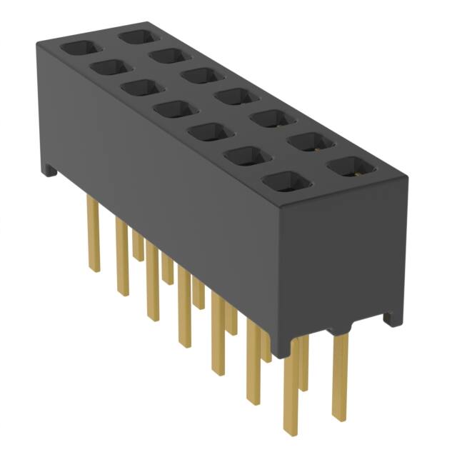 MMS-107-01-H-DV CONN RCPT 14POS 0.079 GOLD PCB
